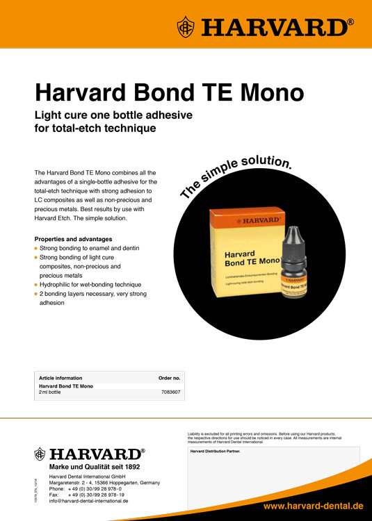 Harvard Bond TE Mono