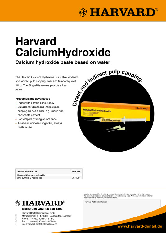Harvard CalciumHydroxide